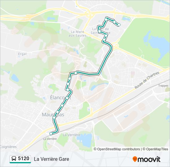 5120 Bus Line Map