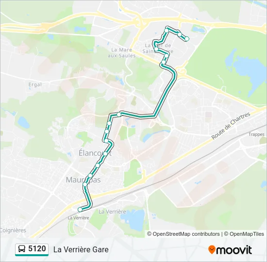 5120 Bus Line Map