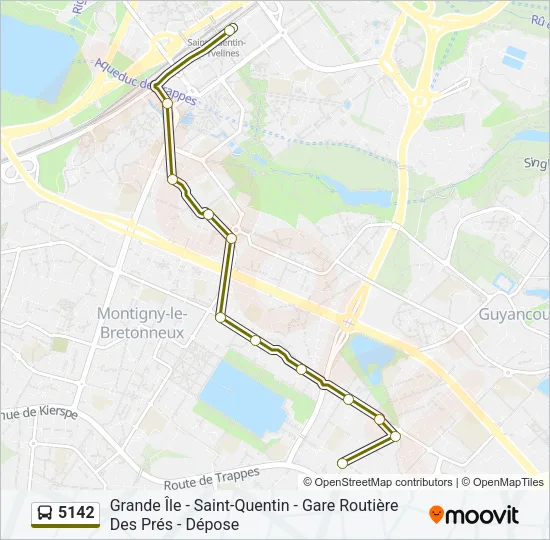 5142 Bus Line Map