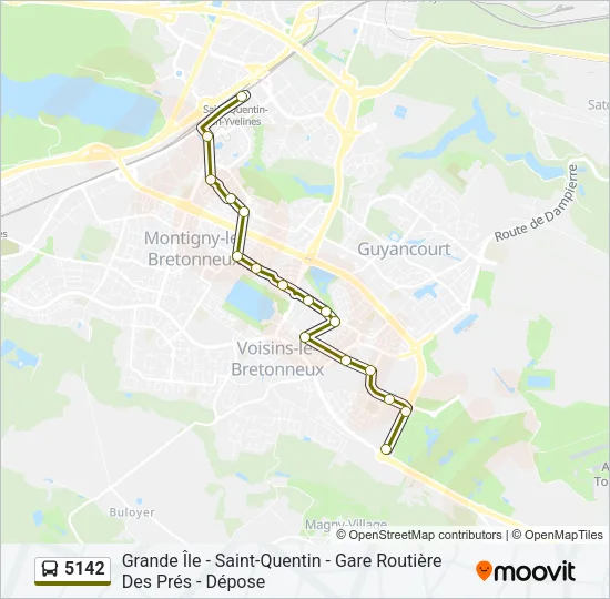 5142 Bus Line Map
