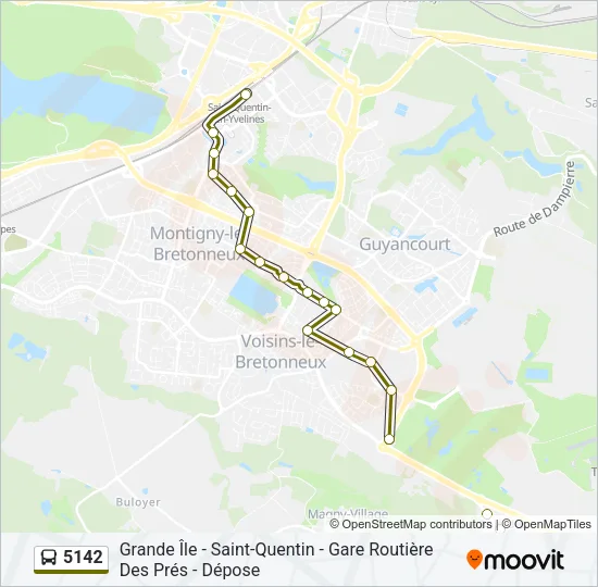5142 Bus Line Map