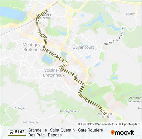 5142 Bus Line Map