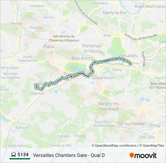 5134 Bus Line Map