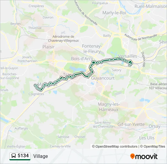 5134 Bus Line Map