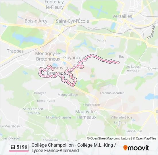 5196 Bus Line Map