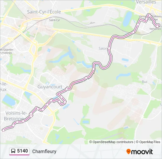 5140 Bus Line Map