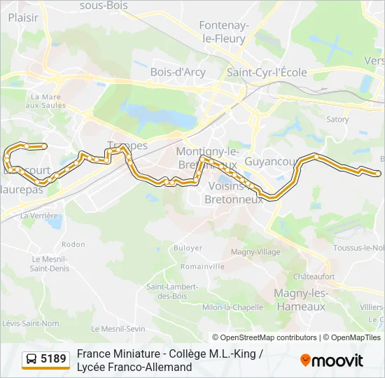 5189 Bus Line Map