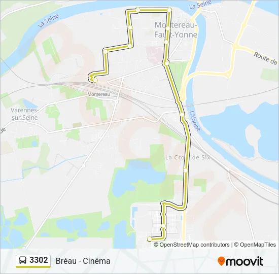 3302 Bus Line Map