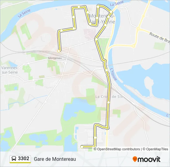 3302 Bus Line Map