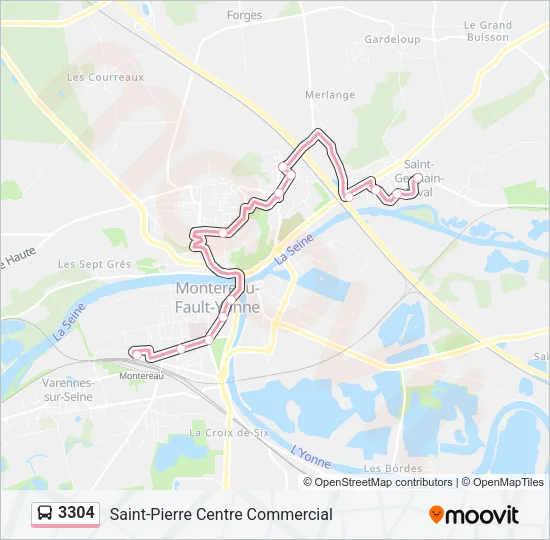 3304 Bus Line Map