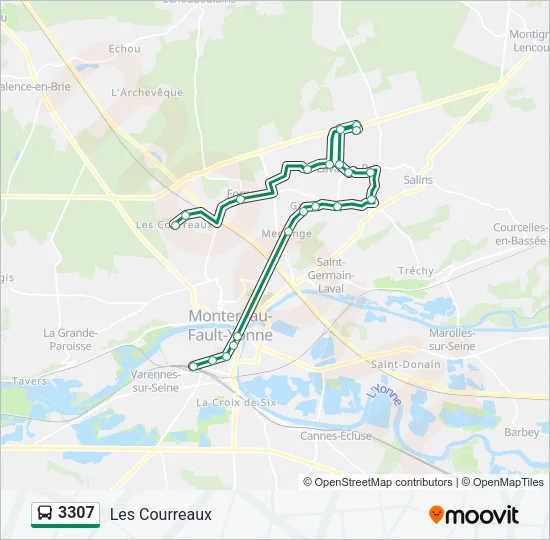 3307 Bus Line Map