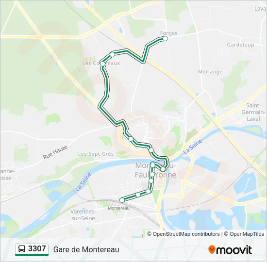3307 Bus Line Map
