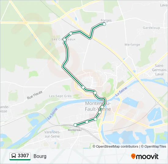 3307 Bus Line Map