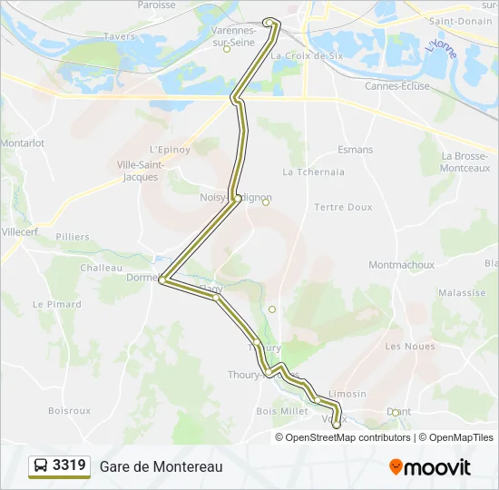 3319 Bus Line Map
