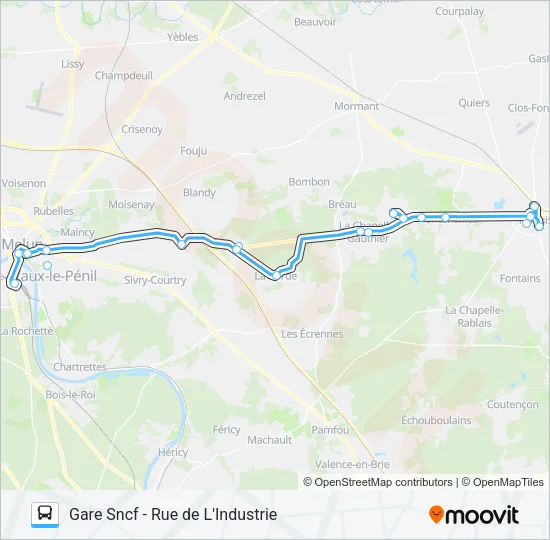 Plan de la ligne EXPRESS47 de 