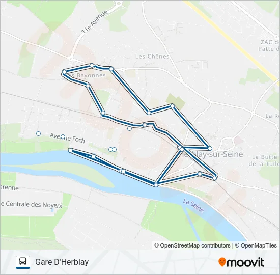 CITÉVAL S Bus Line Map