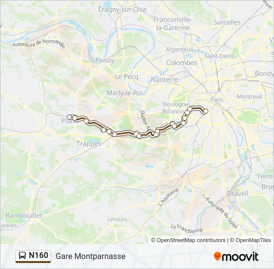 N160  Line Map