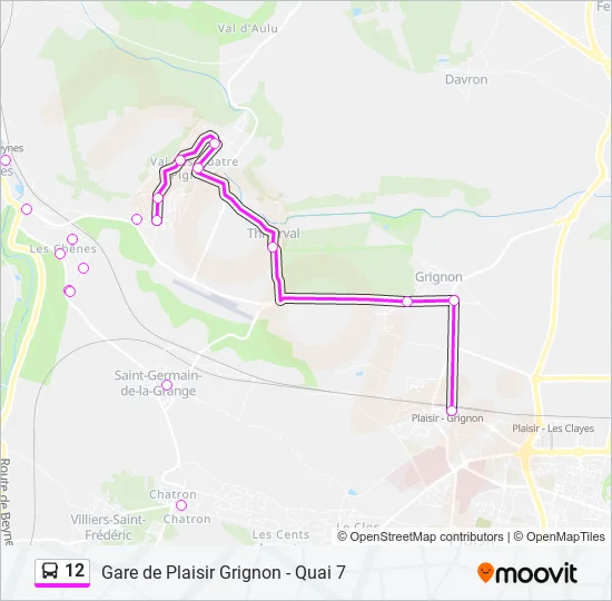 12 Bus Line Map