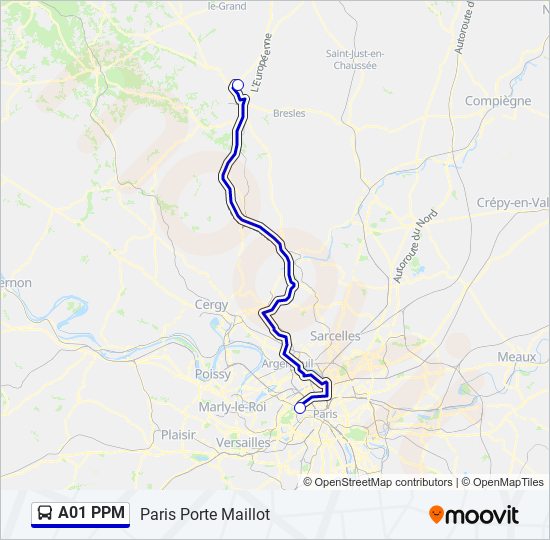 A01 PPM Bus Line Map