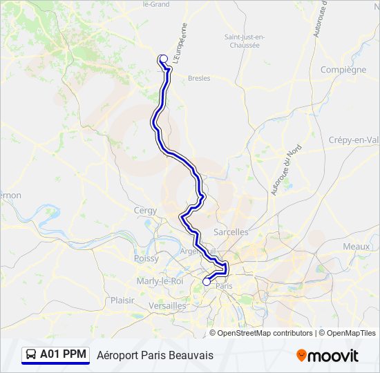 A01 PPM Bus Line Map