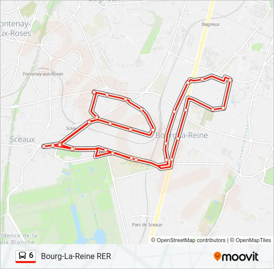 6 Bus Line Map
