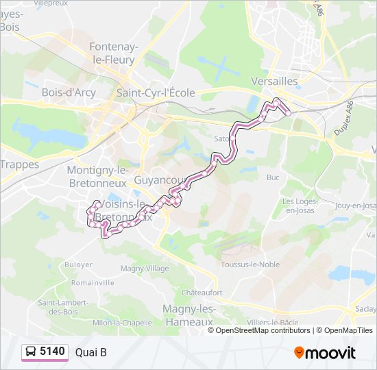 5140 Bus Line Map