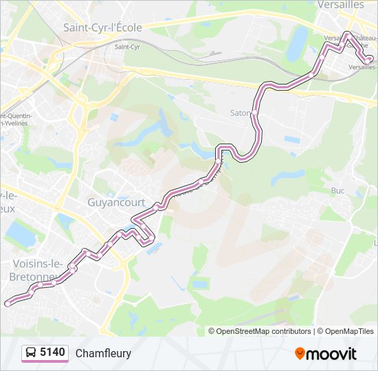5140 Bus Line Map