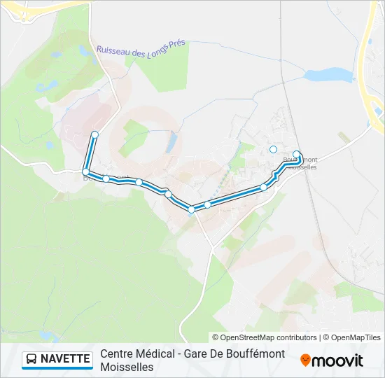 NAVETTE Bus Line Map