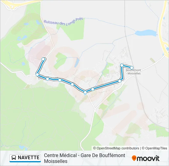 NAVETTE Bus Line Map