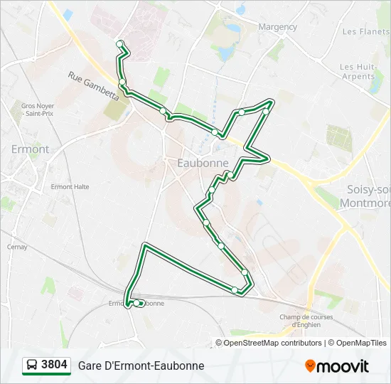 3804 Bus Line Map