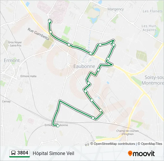 3804 Bus Line Map