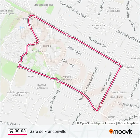 30-03 Bus Line Map