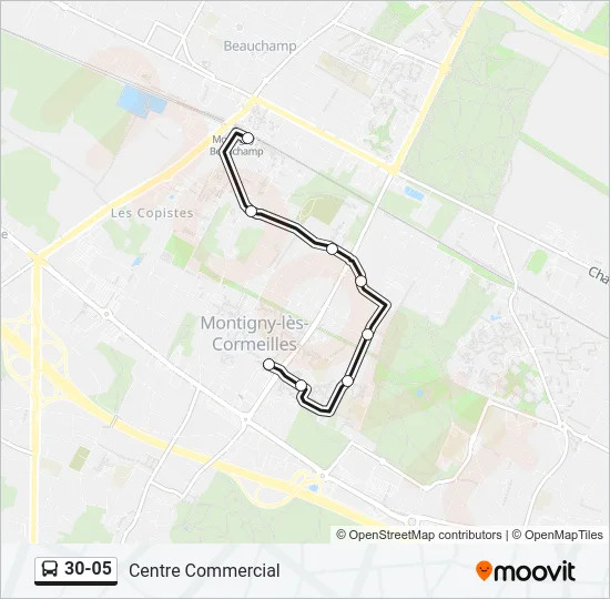 30-05 Bus Line Map