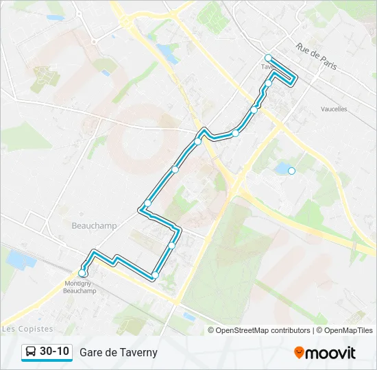 30-10 Bus Line Map