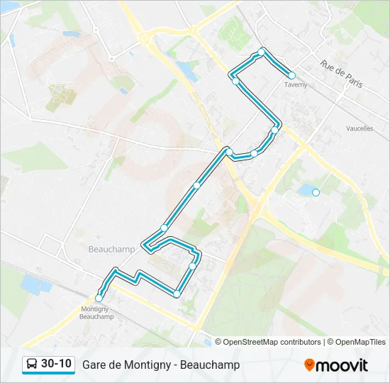 30-10 Bus Line Map