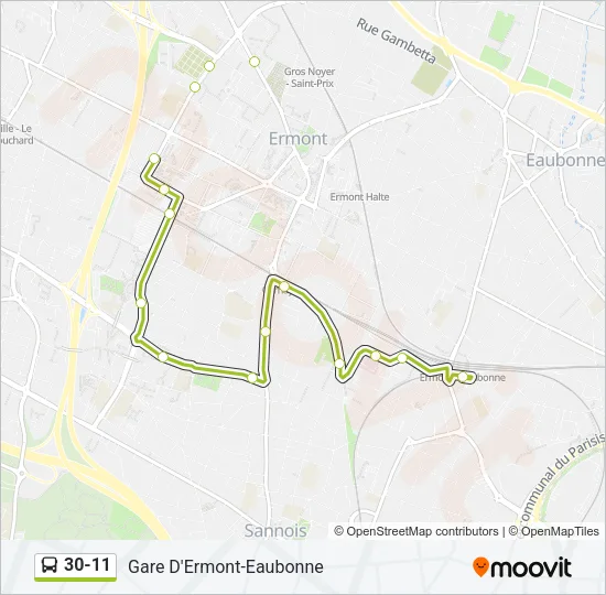 30-11 Bus Line Map