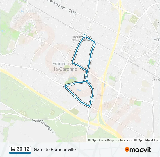 30-12 Bus Line Map