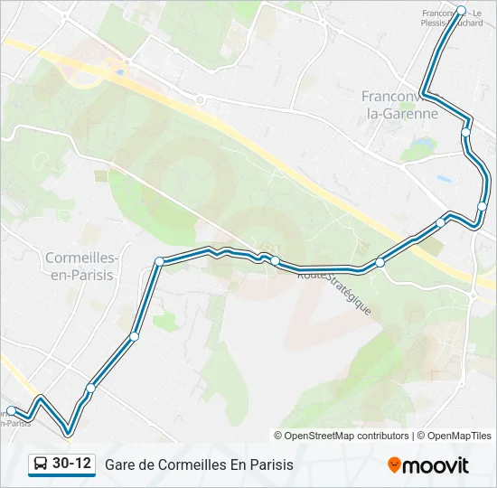 30-12 Bus Line Map