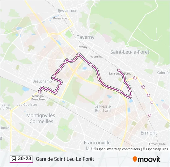 30-23 Bus Line Map