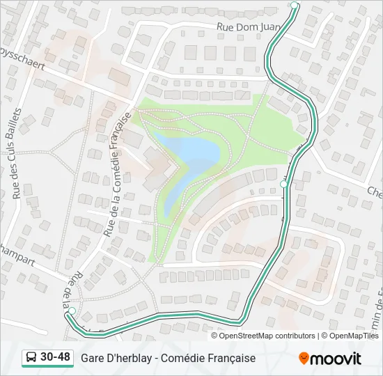 30-48 Bus Line Map
