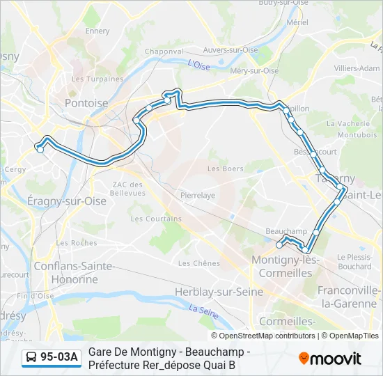 95-03A Bus Line Map