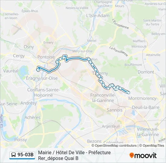 95-03B Bus Line Map