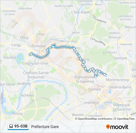 95-03B Bus Line Map