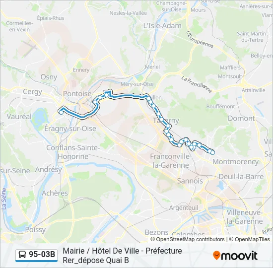 95-03B Bus Line Map