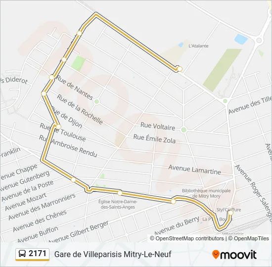 2171 Bus Line Map