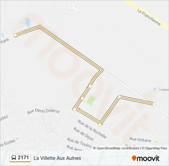2171 Bus Line Map