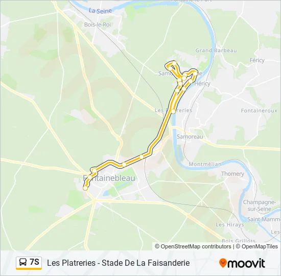 7S Bus Line Map