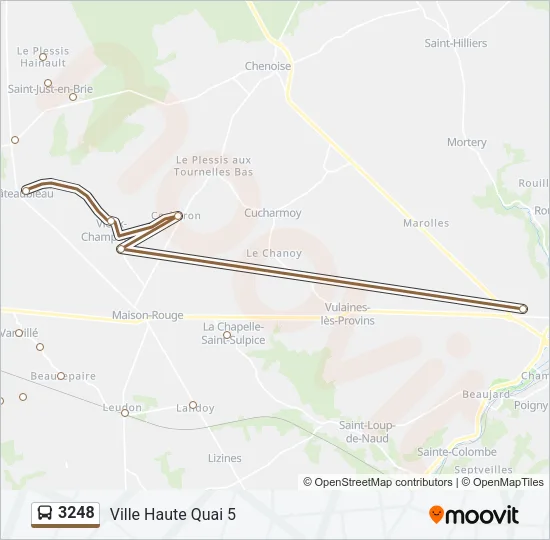 3248 Bus Line Map