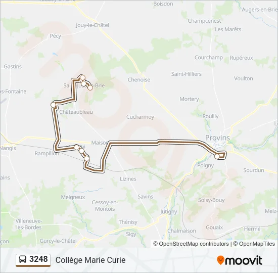 3248 Bus Line Map
