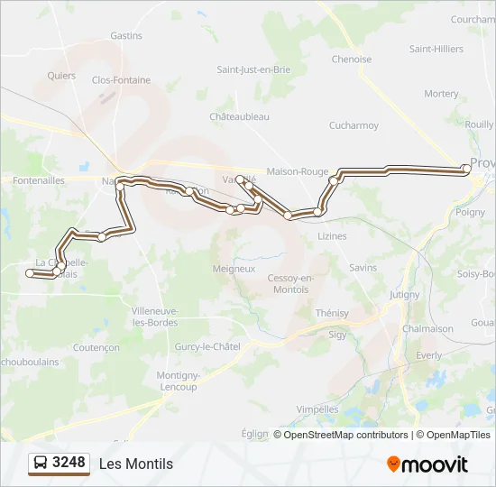 3248 Bus Line Map
